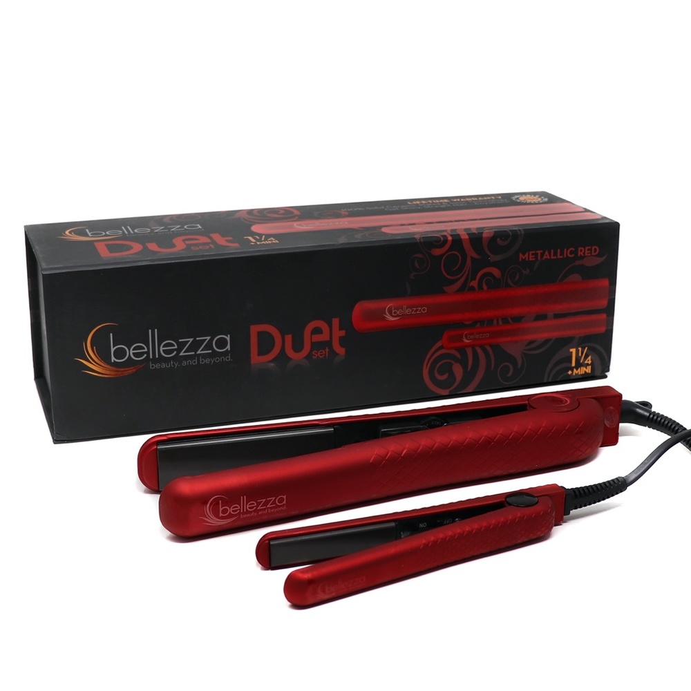 Bellezza Duet Ceramic Flat Iron Set